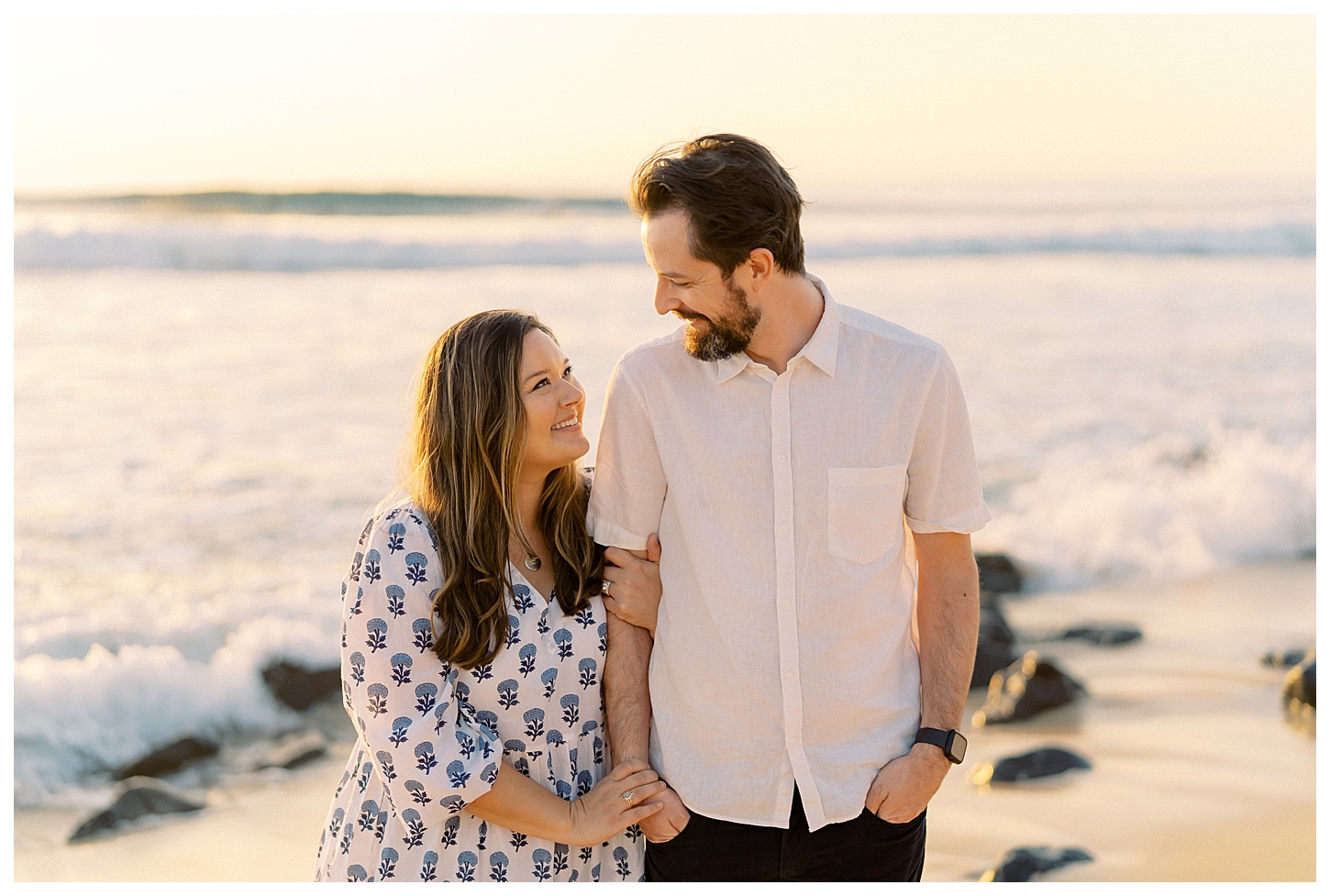 Oahu sunset couples photos