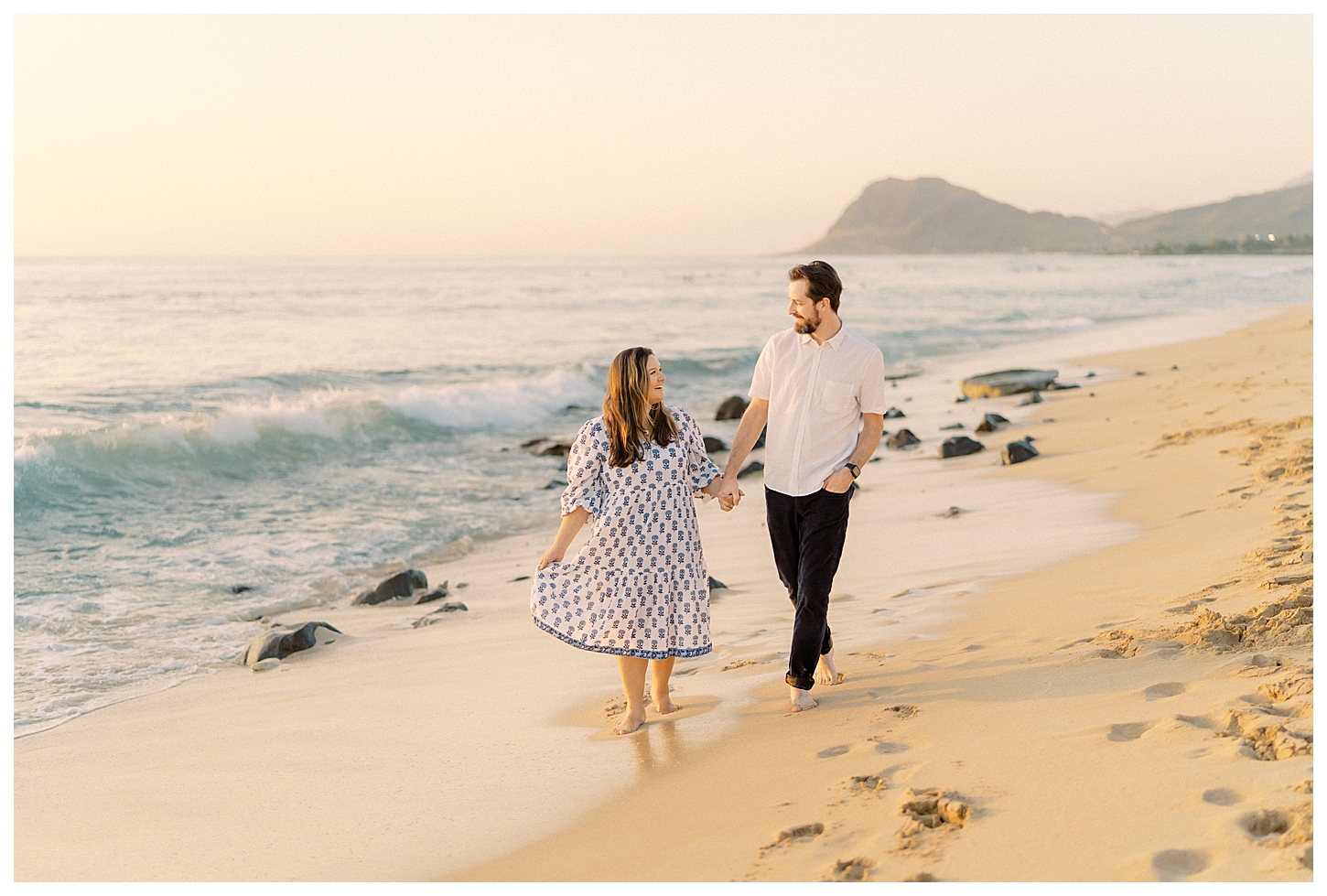 Oahu sunset couples photos