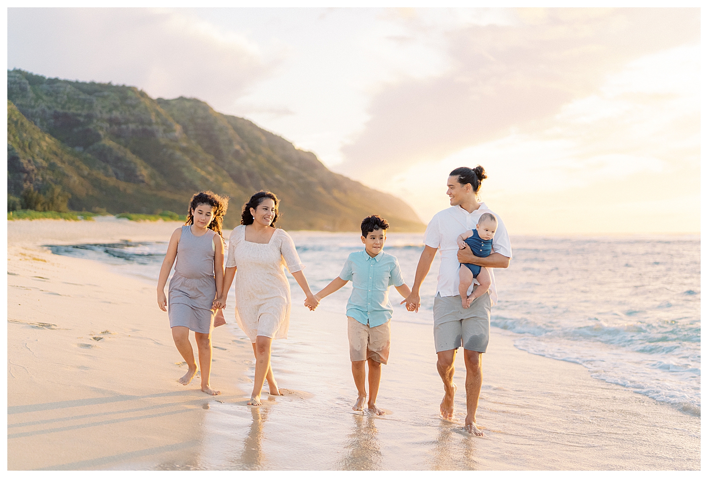 North Shore Oahu Hawaii Family Portrait Photographer