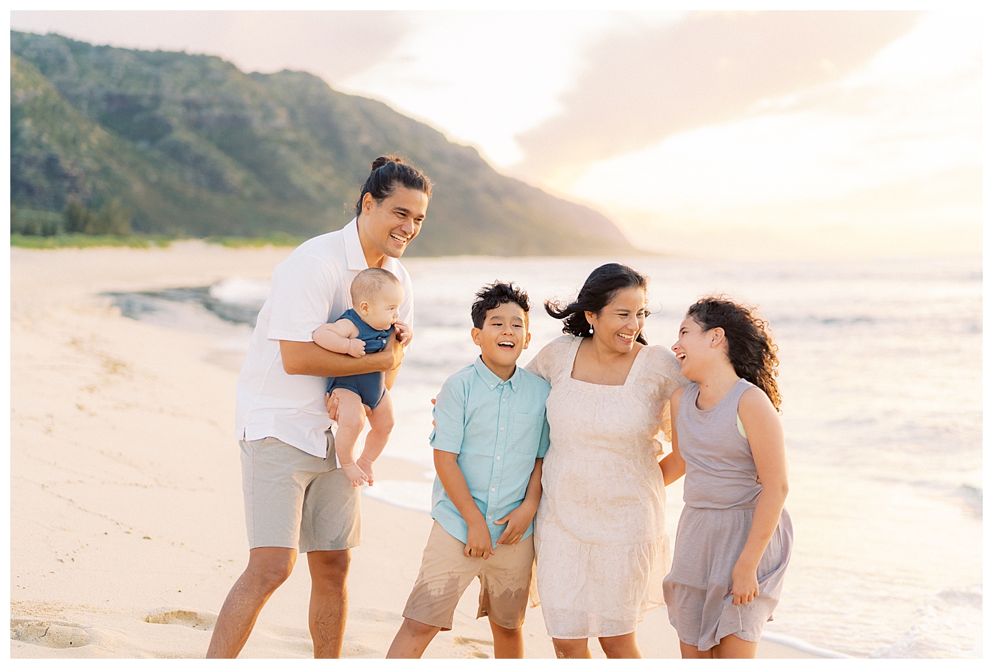 North Shore Oahu Hawaii Family Portrait Photographer