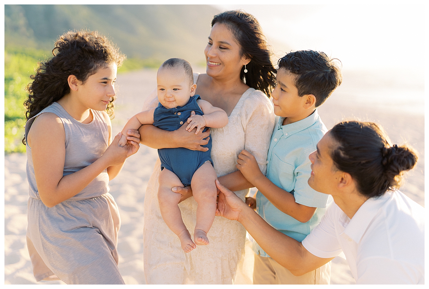 North Shore Oahu Hawaii Family Portrait Photographer