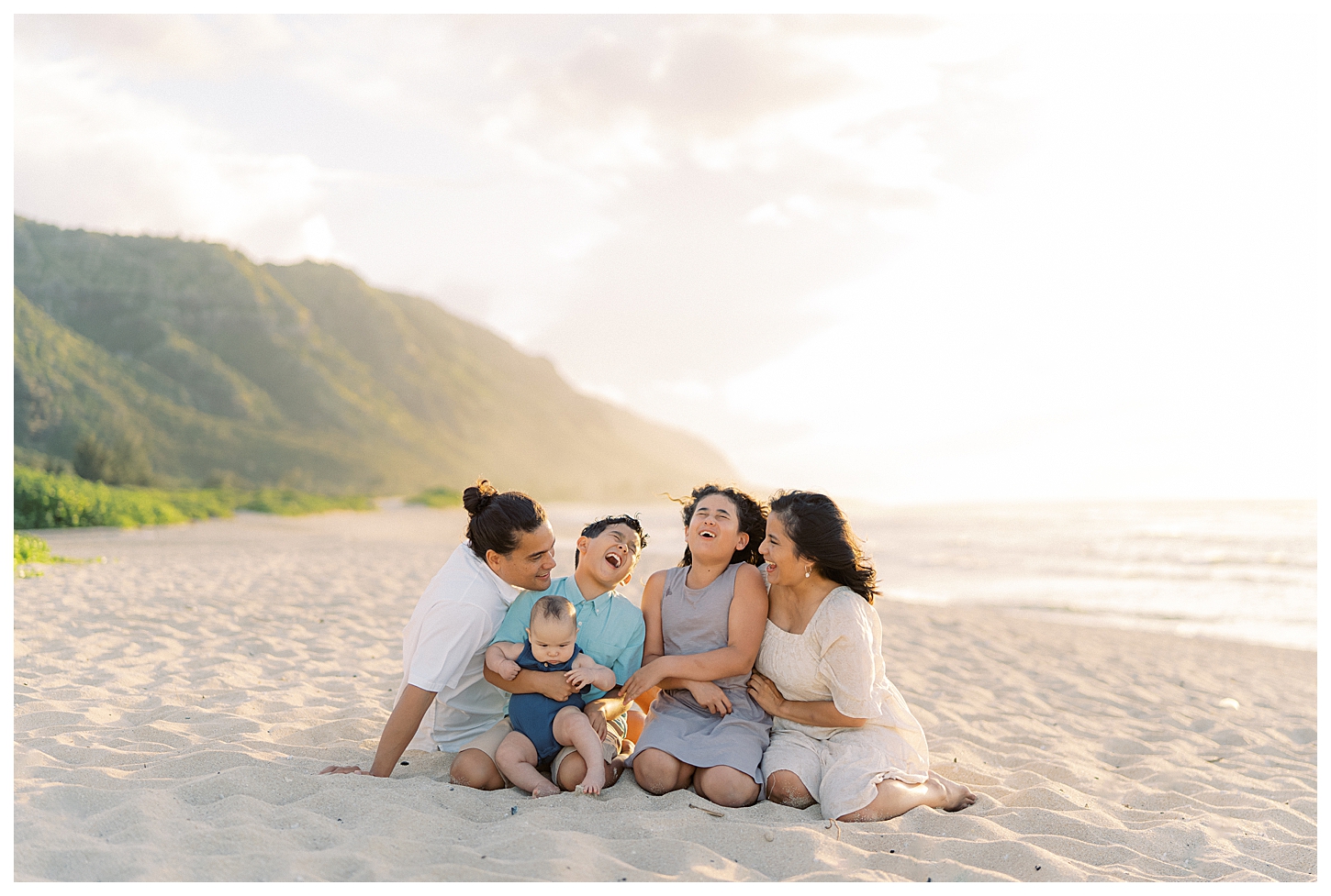 North Shore Oahu Hawaii Family Portrait Photographer