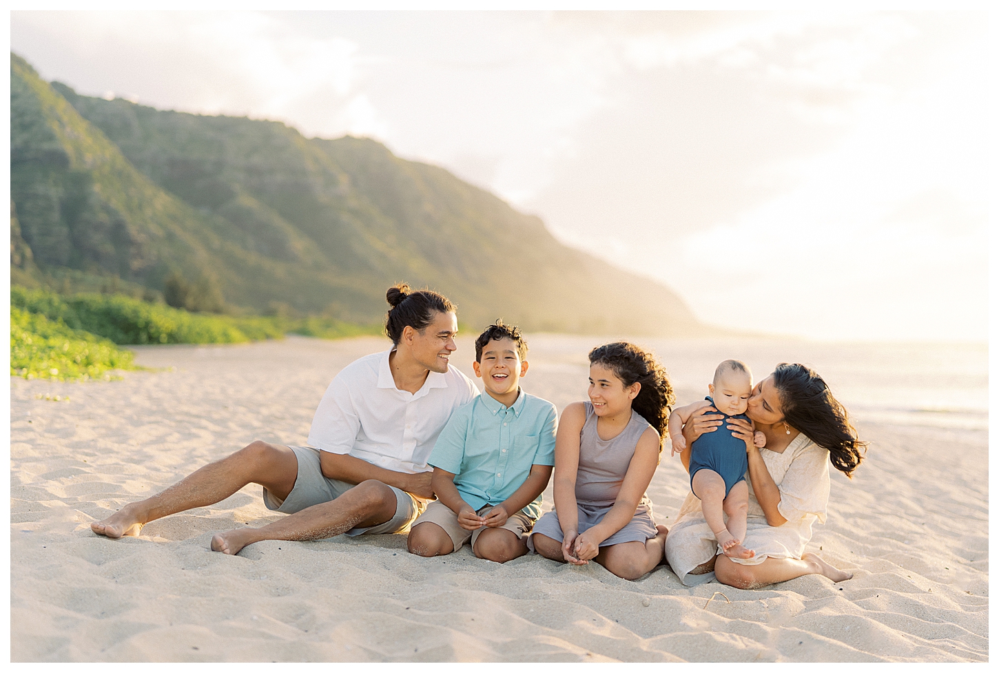 North Shore Oahu Hawaii Family Portrait Photographer