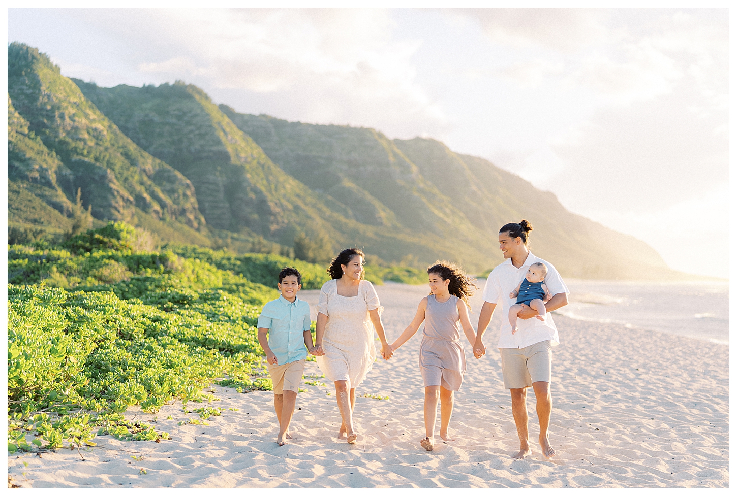 North Shore Oahu Hawaii Family Portrait Photographer