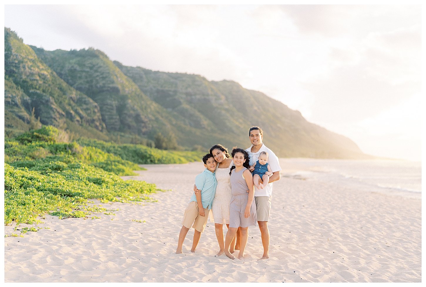 North Shore Oahu Hawaii Family Portrait Photographer