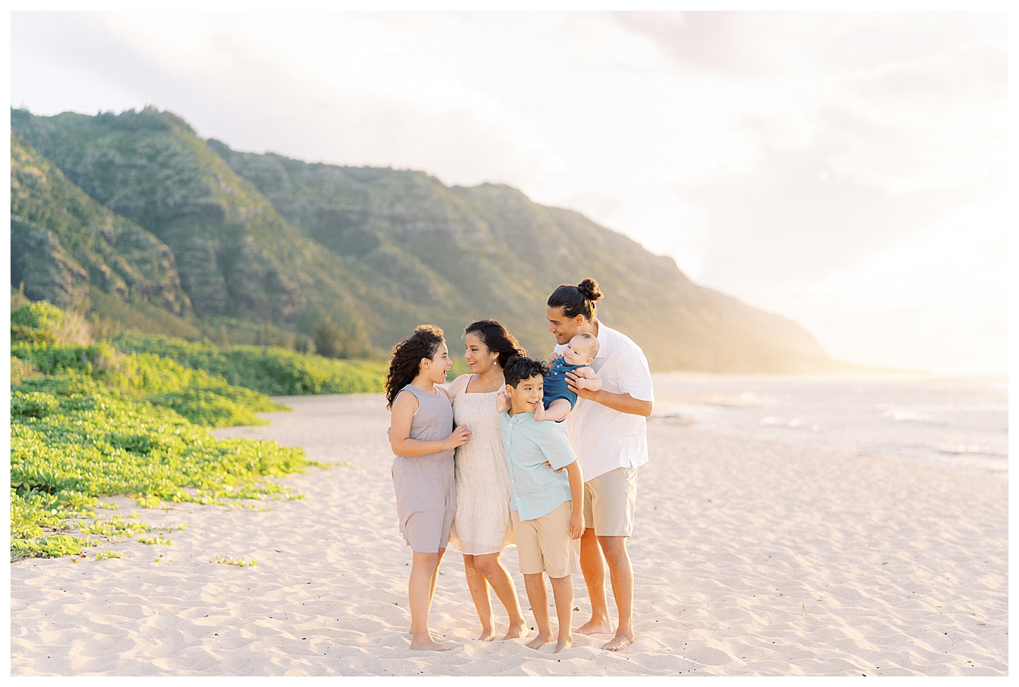 North Shore Oahu Hawaii Family Portrait Photographer