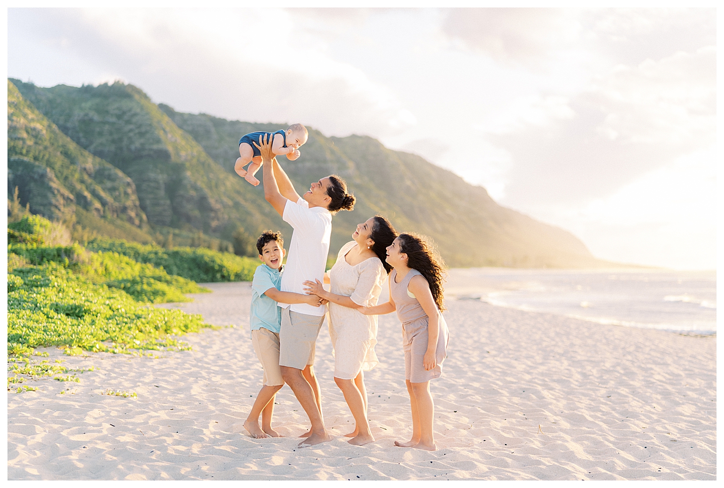 North Shore Oahu Hawaii Family Portrait Photographer